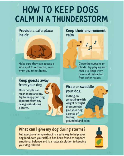How To Help Dog During Thunderstorms